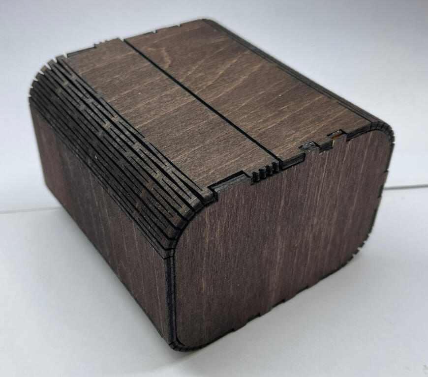 Dark brown stain wooden Box for playing card, Dice, Jewelery, MTG, Yugiho, Pokemon, can hold 100+ sleeved cards